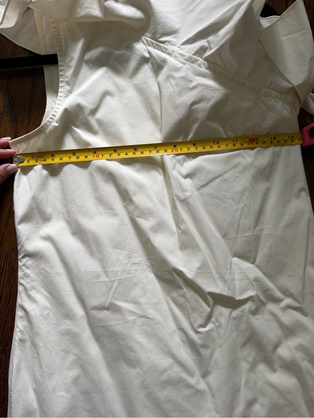 Theory White One-Shoulder Ruffle Dress - Picture 3 of 4